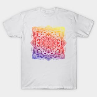 Colorful Gradient Mandala T-Shirt